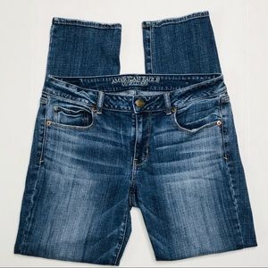 AEO Skinny Stretch Jeans Medium Wash Size 12